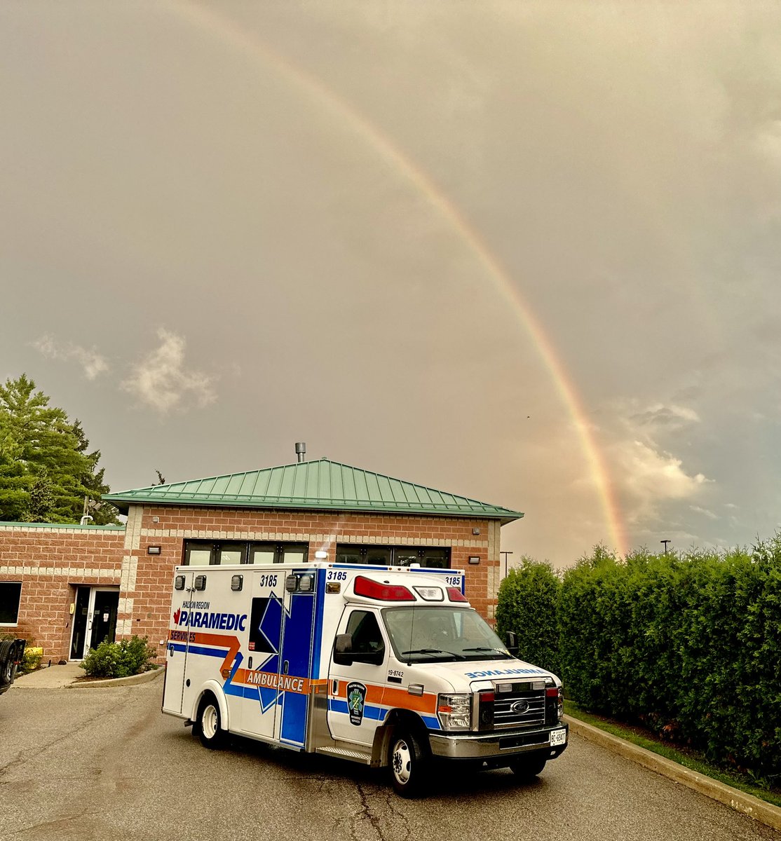 Love the rainbow 🌈 after the storm 🚑.