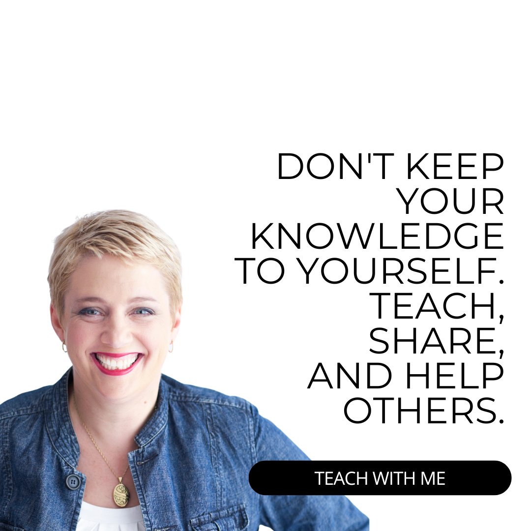 Want to make a big impact? 

Become a teacher and share your knowledge. Help others by teaching them what you know. 

#teachonline #onlinecourses #teachwithme