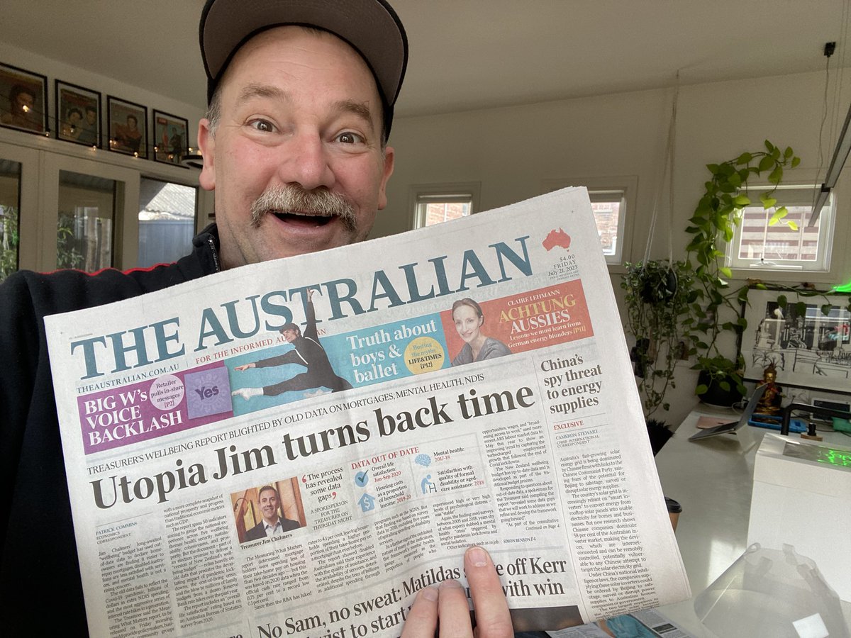 I’m on the front page of the @australian ……sort of…. 
#Utopia #UtopiaABC