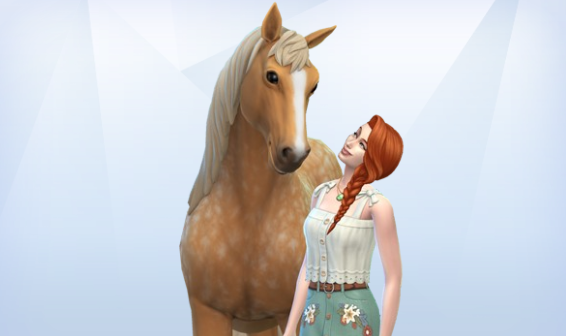Sims4Sarah's tweet photo. I just uploaded Lillien &amp; Freckles to #TheSims4 Gallery. She is Sim 443 in my #AllTheHair series where I use all the hairstyles in the game. #HorseRanch #TheSims4HorseRanch https://t.co/YRZMhhp8NB
