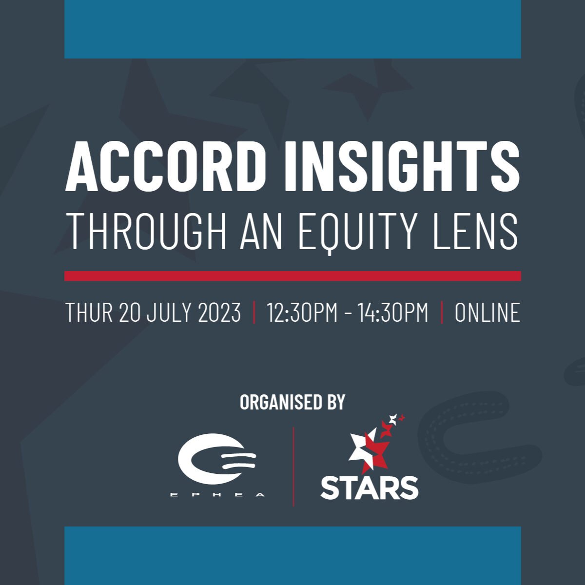 TherealEPHEA's tweet photo. Did you miss the #EPHEA and @UniSTARSConf Accord Insights through an Equity lens webinar?
The recording is available now at https://t.co/uCqh7HAF0y https://t.co/SjVD5z1ndV