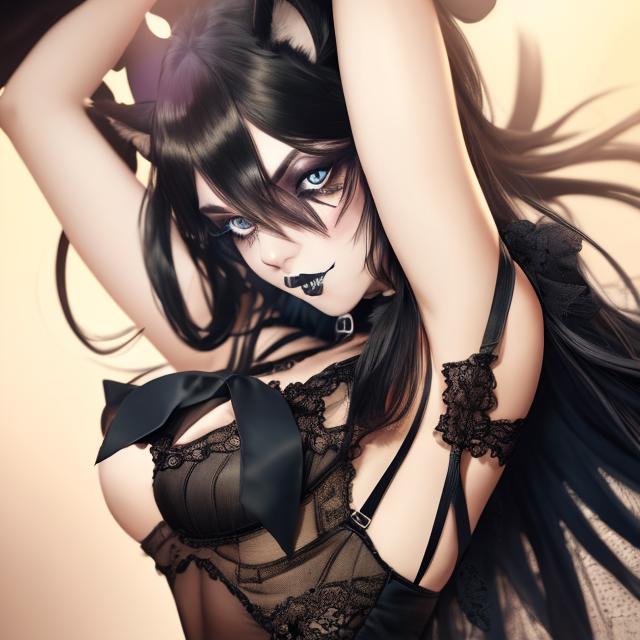 LittleLewdKitty's tweet photo. @ChipperRp 

Hey Kokichi~....

*Blair changed her look...and wanted to see if you'd notice* https://t.co/iPpBOzBZwd