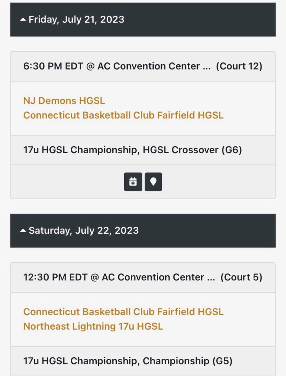 Tvisha Sivaramakrishnan (@tvisha_s2024) on Twitter photo My schedule for the weekend in Atlantic City! Sunday and Monday schedule bracket based. Let’s gooo <a href="/girlscbc/">CBC Girls</a> <a href="/BashHoopsNE/">Bash Hudson</a> <a href="/HerHoopsNetwork/">Her Hoops Network</a> <a href="/hgsl_girls/">Hoop Group Girls</a> My schedule for the weekend in Atlantic City! Sunday and Monday schedule bracket based. Let’s gooo <a href="/girlscbc/">CBC Girls</a> <a href="/BashHoopsNE/">Bash Hudson</a> <a href="/HerHoopsNetwork/">Her Hoops Network</a> <a href="/hgsl_girls/">Hoop Group Girls</a>
