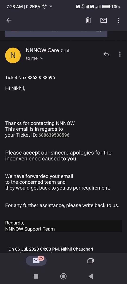 NikhilCscm's tweet photo. @heynnnow  why the complaint
 not attended https://t.co/1ZWeVJVVWY