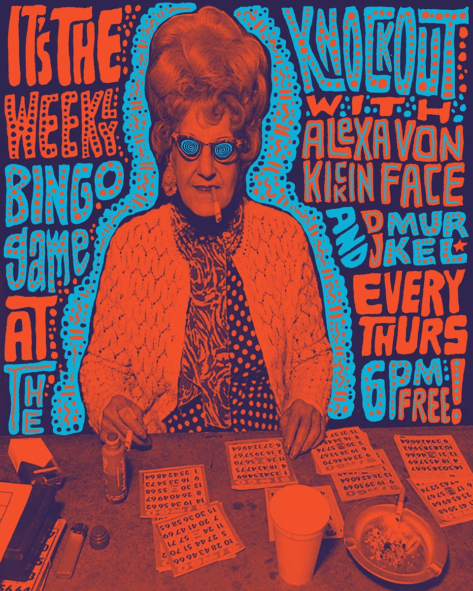 knockoutsf's tweet image. THE ORIGINAL BINGO GAME HAPPY HOUR TODAY AND BIG DRAG SHOW &amp;amp; DANCE PARTY TONIGHT AT THE KNOCKOUT • GRAB YER MONEY BELT AND YOUR SHINY DANCING SHOES AND MAYBE A LIGHT COAT AND LET THE GOOD TIMES ROLL! instagram.com/theknockoutsf/