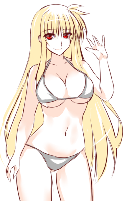 フェイトさんにも落書きの餌食…じゃなくて
モデルになってもらった。 