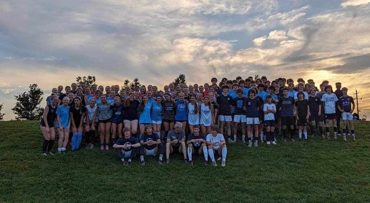 STLHSCL's tweet photo. SD HS Soccer Camp concluded this evening! We are excited for what the future holds with this 
fun co-ed mix of 115 very talented HS footballers! 

Thank you to all the college coaches who participated with us this week! Best wishes this season! https://t.co/4aI98PR6YA