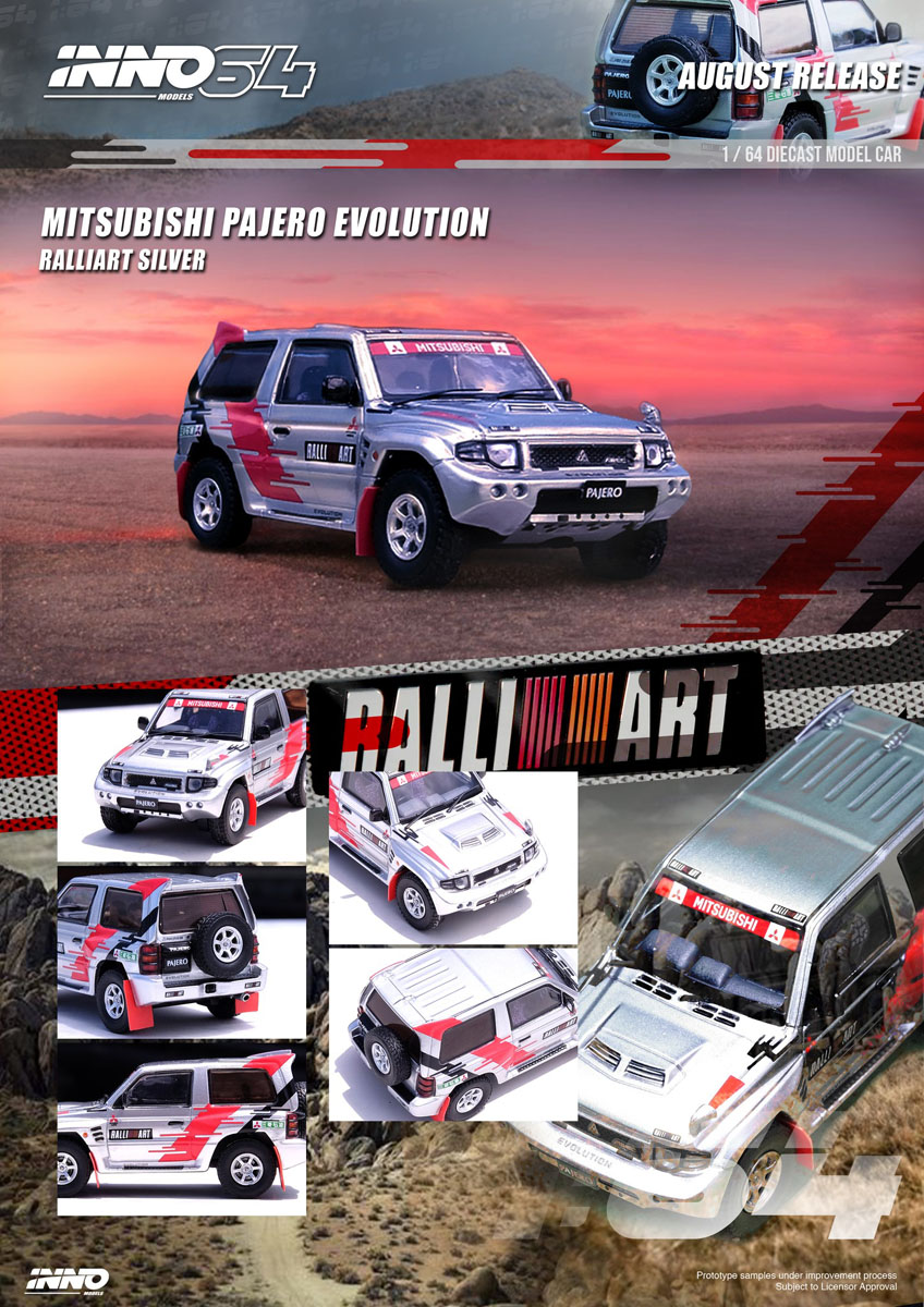 hobbysearch_mc's tweet photo. 【ミニカー予約】INNO Models(イノモデル) 1/64
Mitsubishi パジェロ エボリューション `RALLIART`
ホワイト / シルバー各色
予約開始です!→ https://t.co/mRcW8DkHx0
#ミニカー #パジェロエボリューション #三菱パジェロ #MitsubishiPajero #ラリーアート #PajeroEvolution https://t.co/Utht1EeuMl