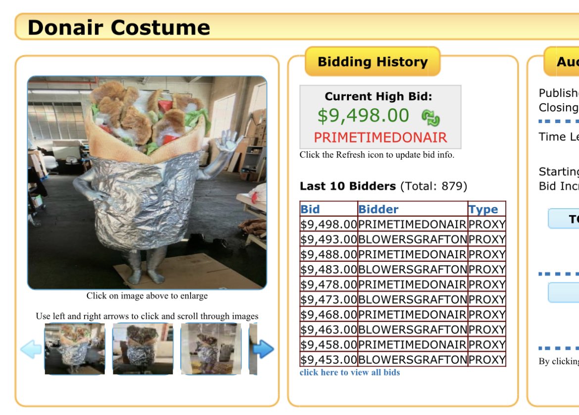 cspotweet's tweet photo. Will day three of #DonairCostumeWatch end with a $10k bid? #yeg #yyc #ableg https://t.co/IGikqtf73d