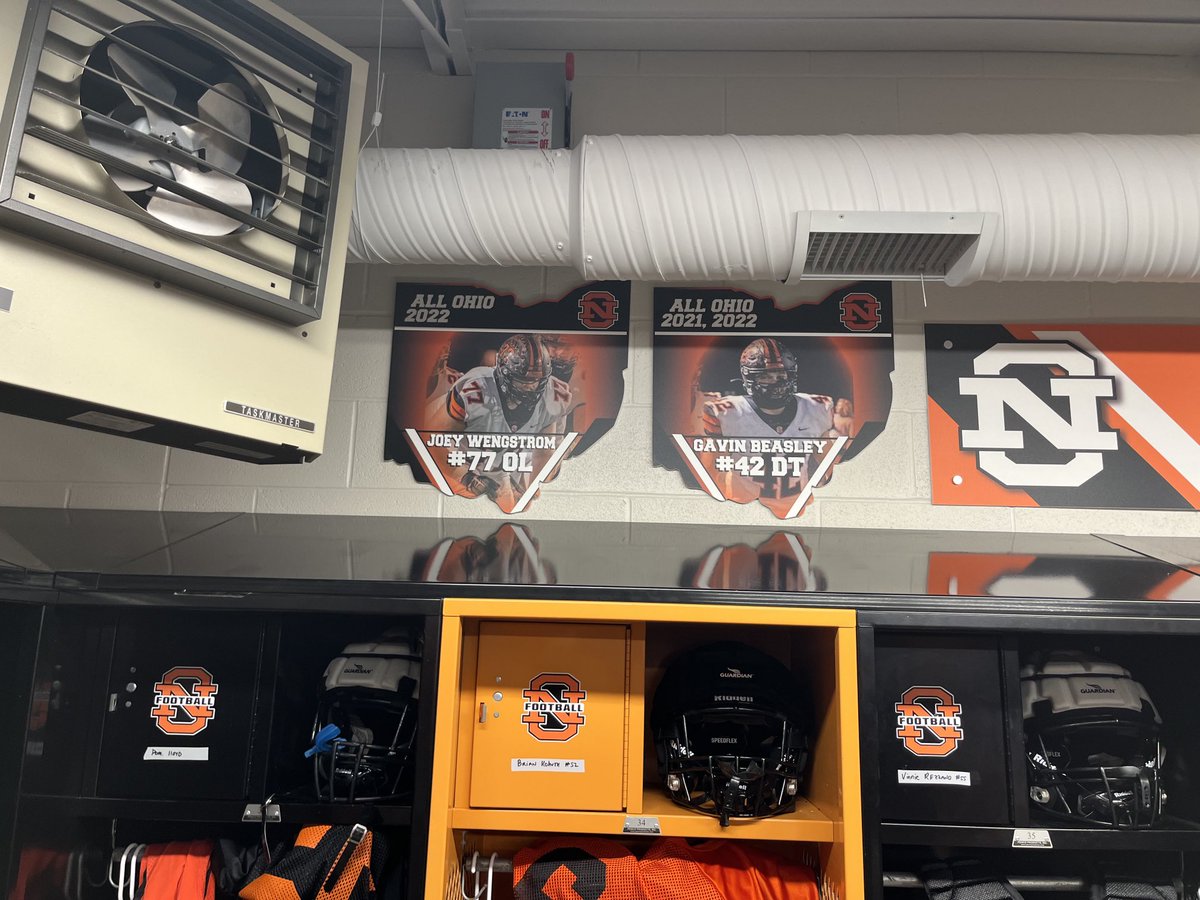 NOFBpersist's tweet photo. Thank you to our parent boosters for raising money for us to add some locker room signage and also honor our most recent All Ohio players! ⁦@NOCSEagles⁩ ⁦@NOEagles⁩ ⁦@NorthOlmsted_OH⁩ ⁦@SchoolPrideLtd⁩ https://t.co/8d7VyuVAQI