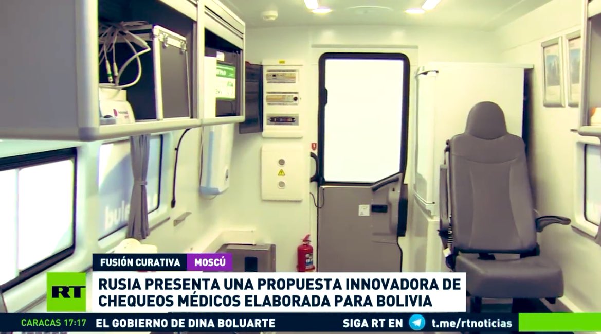 ¿Qué hace Rusia en Latinoamérica? Arribó a Venezuela un lote de más de 1,1 millones de envases de insulina de Rusia para pacientes con diabetes. Rusia presentó vehículo dotado para realizar exámenes médicos desarrollado por científicos rusos, que estará disponible en Bolivia.