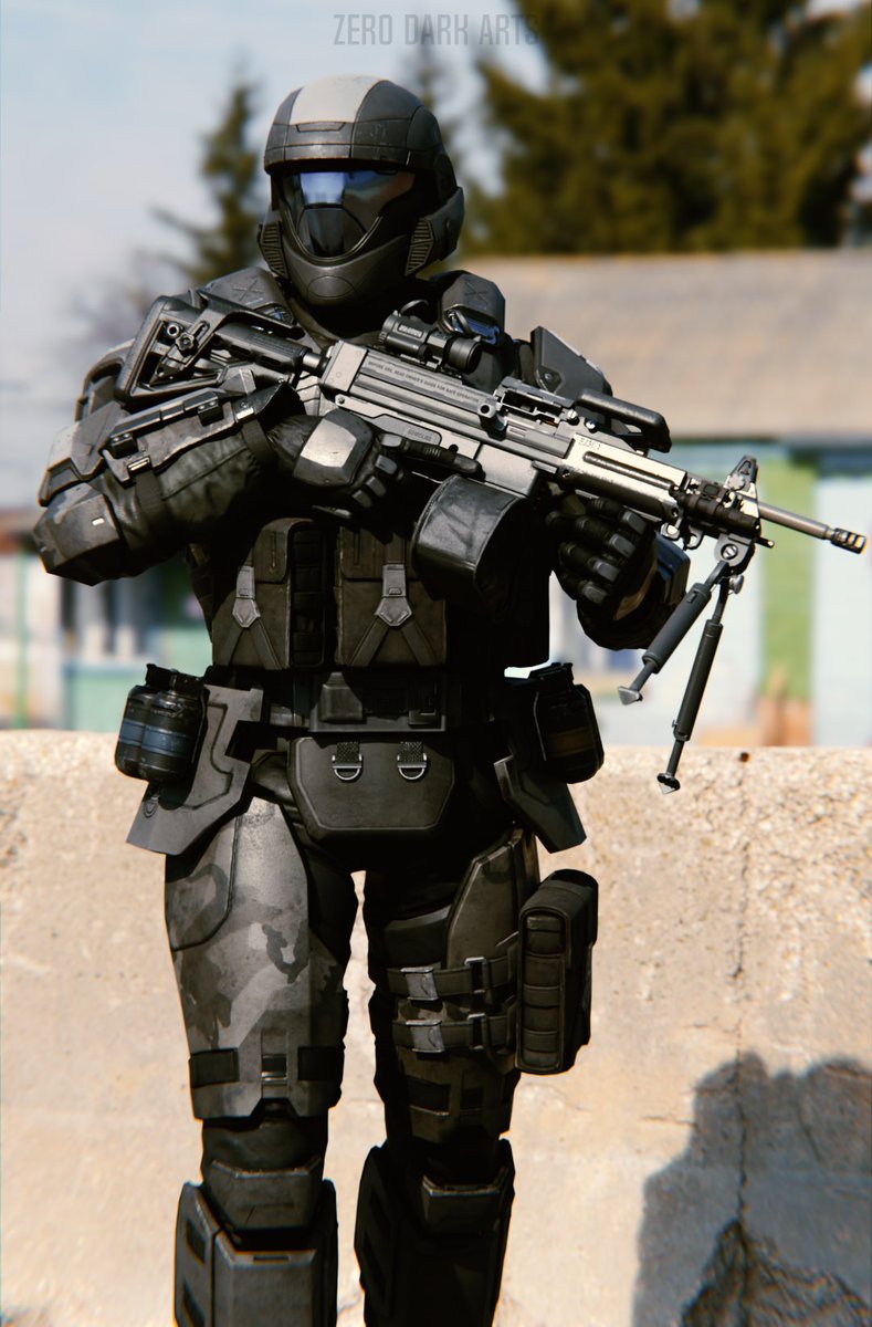 RealOscarMike's tweet photo. Trying to get some kitbashing going on.

#ODST #Gunner #Halospotlight https://t.co/n5a3Au7cco