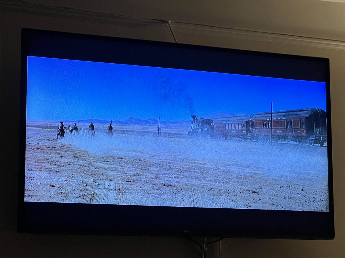 Watching Once Upon a Time in the West and you love to see car tire marks in a movie set in the 1800s #Hollywood #western #Cinema https://t.co/LTfsiE8ZcI