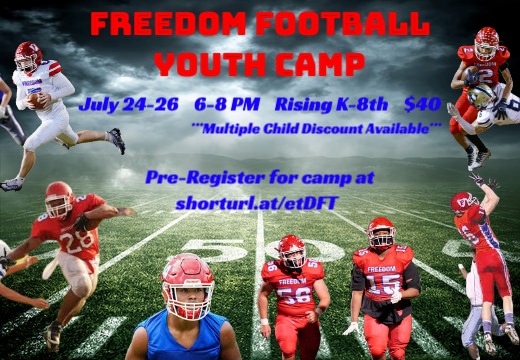 shorturl.at/etDFT
<a href="/FHSPats_Sports/">Freedom Patriot Athletics</a> <a href="/FHS_GoPats/">Freedom High School</a>