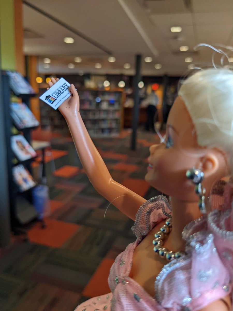 WDRBNews's tweet photo. Barbie makes pit stop at @LFPL ahead of movie release: https://t.co/hbJ2QHsnGG https://t.co/iuLgoVcnHR