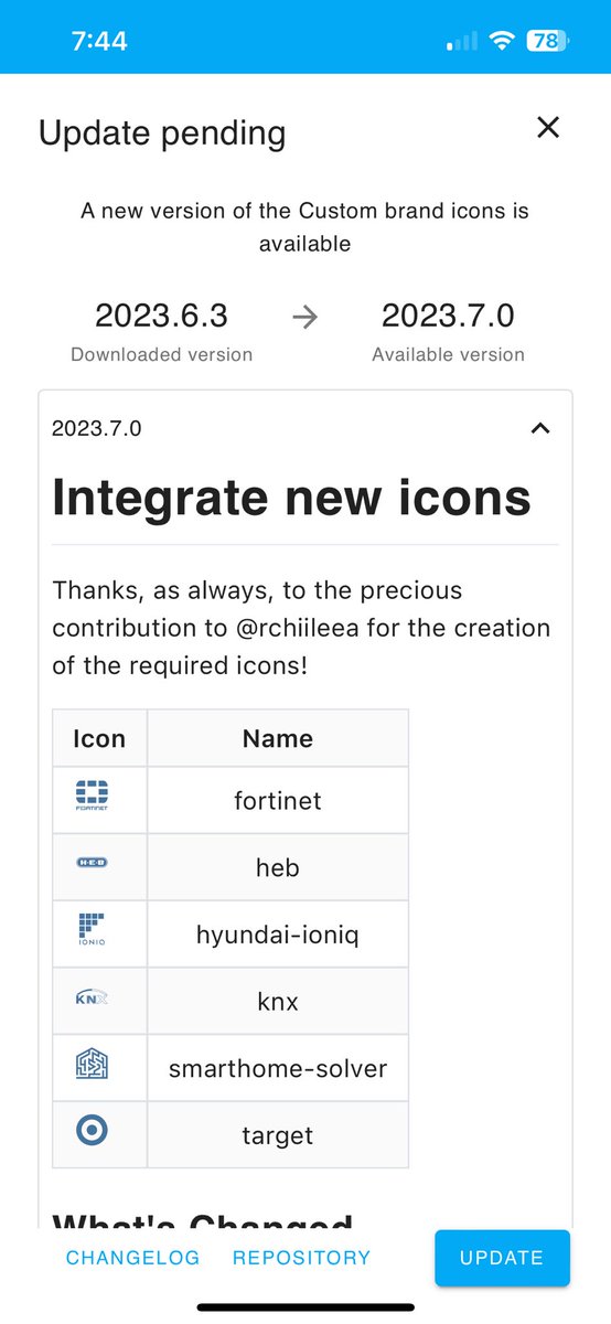 JasonFoFason's tweet image. look @SmartHomeSolver , you have your own custom icon now in HACS