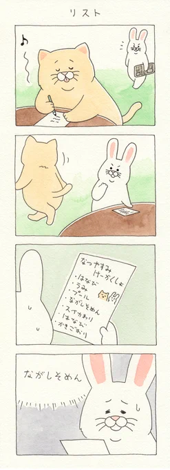 4コマ漫画ネコノヒー「リスト」 qrais.blog.jp/archives/23898…