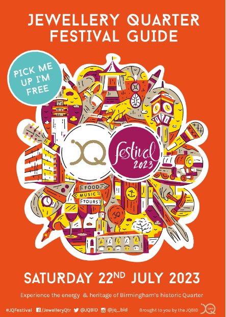 JQDT (@jqdtbirmingham) on Twitter photo Just one more day until the <a href="/JQBID/">The Jewellery Quarter BID</a> #JQFestival #2023
Keep an eye out for the festival programme around the Quarter 🎉 Just one more day until the <a href="/JQBID/">The Jewellery Quarter BID</a> #JQFestival #2023
Keep an eye out for the festival programme around the Quarter 🎉