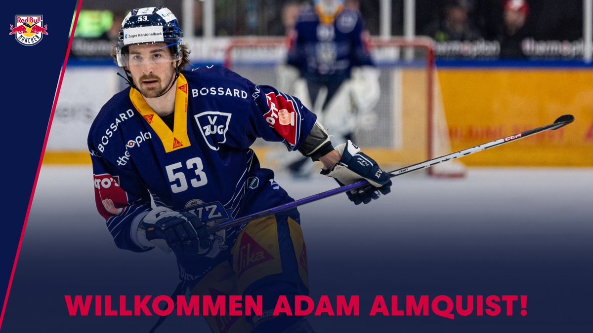 RedBullMuenchen's tweet photo. Herzlich willkommen Adam Almquist! 🤝
Wir freuen uns den 32-Jährige Calder-Cup-Gewinner aus Schweden bei den #redbulls begrüßen zu dürfen. 🇸🇪
👉 https://t.co/LG5wSLy3l0
#miiinga #hockey #newsigning #welcome #eishockey #neuverpflichtung #willkommen https://t.co/A1mfd5qXpP