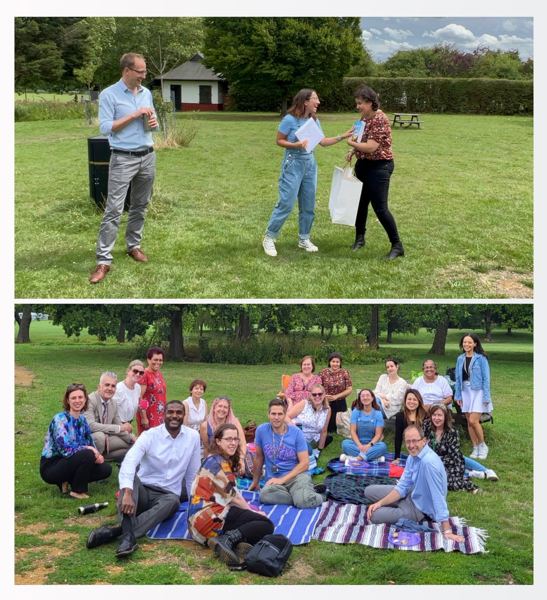 harrow_council's tweet photo. Congratulations to @Ajalks1 on becoming a maingrade educational psychologist! 👏🥳

The Educational Psychology Service team had a lovely picnic lunch at Kenton Recreation Ground reconnecting with each other. #twitterEPS #HarrowEPS #adayinthelifeofanep https://t.co/zv7LslkxFX