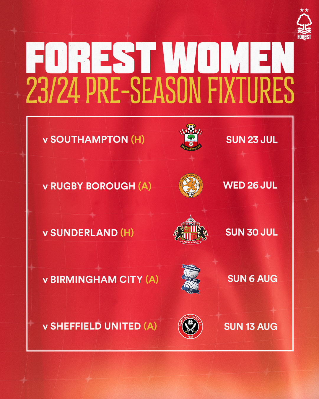 Nottingham Forest Women on Twitter "Forest Women can confirm its pre