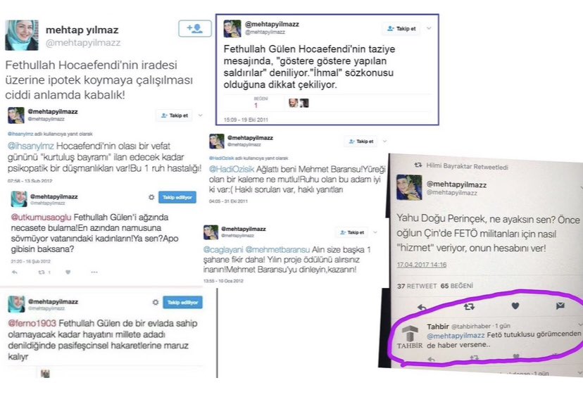 samiltayyar27's tweet photo. Cezaevinde sanıyordum, bu kiyafetsiz muhteris yeniden hortlamış.

Hakkında 100’e yakın FETÖ ihbarı var, soruşturmaların bir kısmı sürüyor. Yolsuzluk soruşturması ayrı.

Hakim kardeşi FETÖ’den ihraç edilmiş, Bank Asya’nın aktif kullanıcısı.

15 Temmuz’dan hemen sonra atadığı başhekim polis yoklamasında FETÖ elebaşının kitaplarıyla yakalanmış, işe aldığı öğretim görevlisi 1 gün sonra FETÖ’den atılmış, etrafı FETÖ’cü dolmuş.

Dava dosyasında bir tanık kendisi için ‘tıp imamı’ demiş.
Birlikte makale yazdığı 17 öğretim üyesi hakkında FETÖ soruşturması açılmış, nihayetinde Cumhurbaşkanımız rektörlük görevine son vermiş.

Durum kötüye gidince arama motorundan 15 Temmuz öncesine ait geçmişini sildirmiş.

Üstelik bu ablanın kocası👇Aydınlık’a üniversitelerde FETÖ mücadelesi nasıl yapılır, onu anlatıyor.
Şaka gibi…