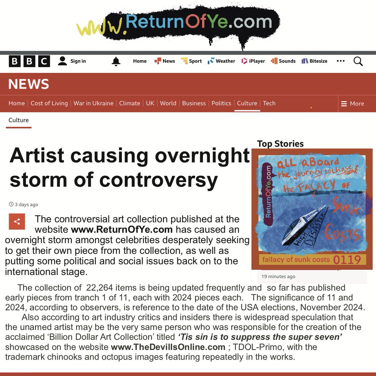 Treadit1's tweet photo. #fridaymorning more compelling messages in #controversialart from #ReturnOfYe website ReturnofYe. Com https://t.co/JE3N4ShkPa