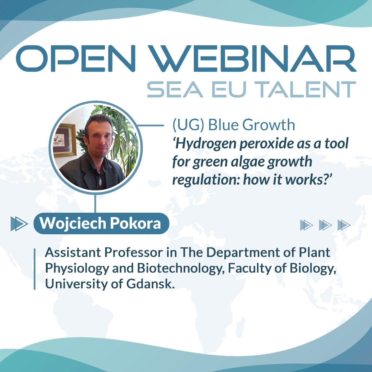 🌊 Are you interested in Blue Growth?

Join us to our Sea EU Talent Webinar next Friday 28 July at 14:00h (CET)

➡️ Registration – Link zoom.us/meeting/regist…

#reSEArchEU #SEAEUtalent # BlueGrowth #BlueEconomy #livewebinar #science #juniorresearchers #research #webinaronline