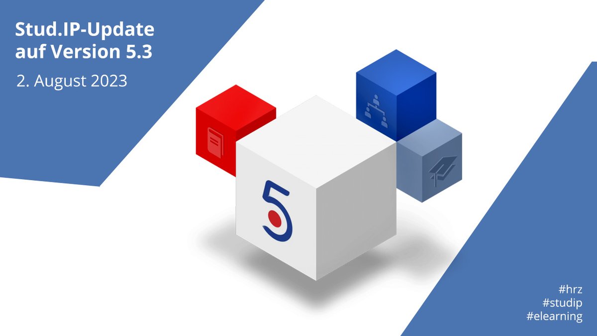 me_jlu's tweet photo. Am 2. August 2023 wird unser Stud.IP auf die neueste Version aktualisiert. Wann geht es los und was ist neu? Hier gibt es weitere Infos: https://t.co/7Sg5WV8Cu0 #studip #elearning #hrz #jlugiessen https://t.co/kEbuDGcLNL