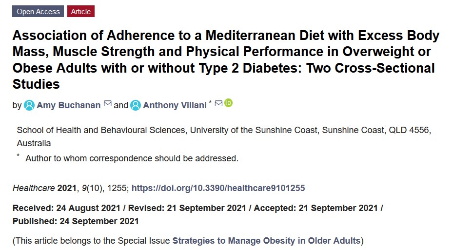 #Recommendedpaper

Association of Adherence to a #Mediterranean Diet with Excess Body Mass, Muscle Strength and #Physical Performance in #Overweight or Obese Adults with or without Type 2 #Diabetes: Two Cross-Sectional Studies.

Free access: https://t.co/THE9ierqae https://t.co/bdLzoBvj10