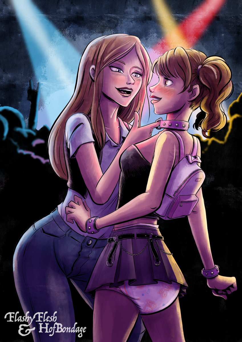BondageHof's tweet photo. PACIFYING THE PARTY GIRL
A collab between @PChangeling , @theflashyflesh, @LittleBigToof and me!
Celebrating her first year of HRT, Zoey decides to go clubbing padded. Dianne is on the lookout for someone to care for. When they find each other, sparks fly.
(LINKS BELOW IN THREAD) https://t.co/UMPpblIWbk