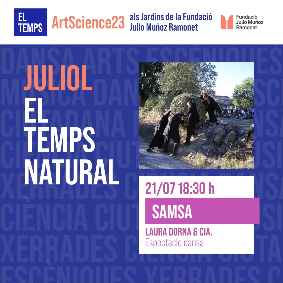 mandarinanewton's tweet photo. 🪲🟢 Avui tanquem el #TempsNatural amb #Samsa, una creació escènica que gira entorn les transformacions i interrelacions entre la #natura i els #humans.
#Canvis, #transicions i #temps en el darrer espectacle d'aquest mes de juliol, del cicle d'#ArtScience23 de la #FundacióJMR 👇 https://t.co/2th03i5mUw