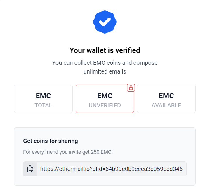 PastanagaCrypto's tweet image. 🪂Airdrop confirmado tipo $ARKM

Se trata de @ethermail_io, solución de correo electrónico en Web3 con financiación de $7M.

Te dan 250 $EMC por cada referido, los cuales se podrán convertir por $EMT y tendrán valor.

🔗ethermail.io/?afid=64b99e0b…

Podéis comentar vuestros enlaces🙌