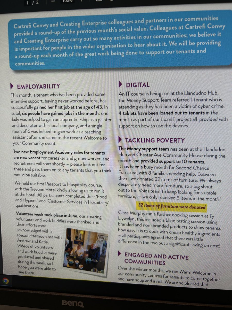 June round up of tenant focused activities ⁦@CartrefiConwy⁩ ⁦@CreatingE⁩