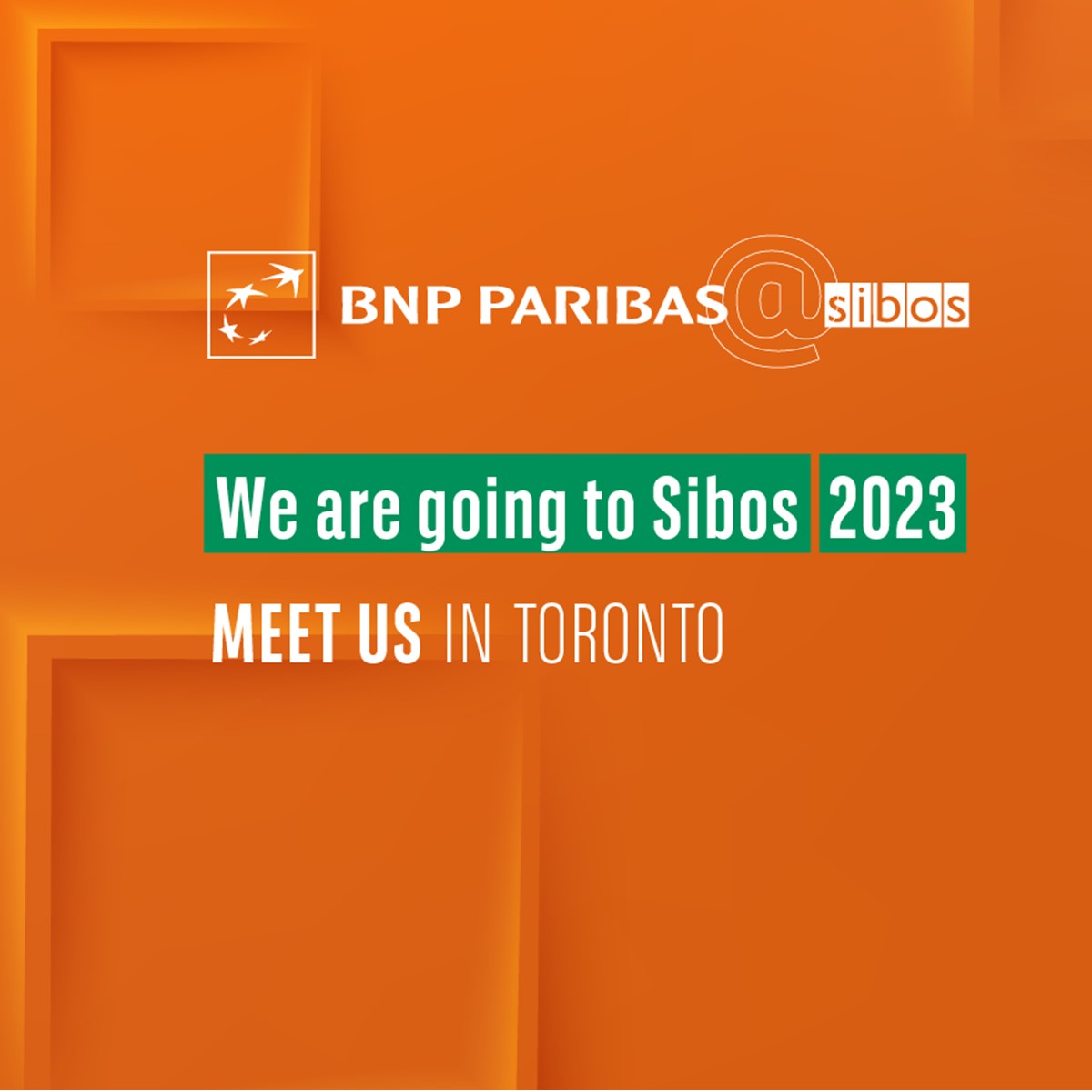 📢 #roadtosibos | BNP Paribas is proud to return as a partner for 2023's #SIBOS in Toronto, Canada.

Visit our SIBOS page now ➡ bnpp.lk/0ZByO0

#bnpparibasatsibos #bnpparibasdeliveringtheworld