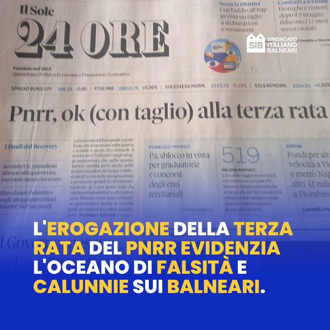 SIB_Conf's tweet photo. Invano sperare su autocritiche da chi nei mesi scorsi si è abbandonarto a notizie false e tendeziose https://t.co/lSTByz1vIv

#sibconfcommercio #questionebalneare #pnrr https://t.co/AJAs0WVx0O