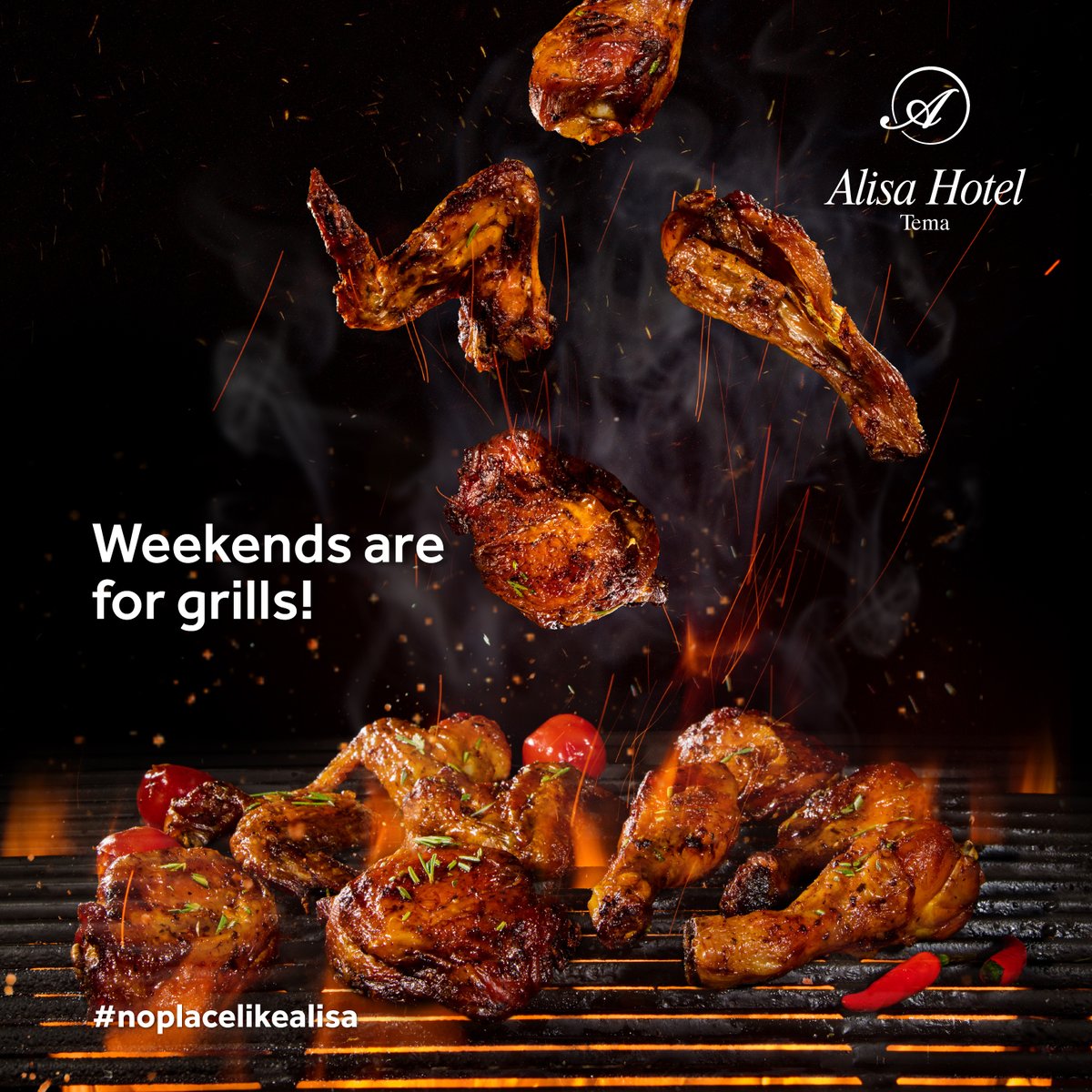 AlisaHotelGroup's tweet photo. Join us today! From 6:30pm at our pool terrace.
Live band music, grilled meat, chilled beer what more do you need!
Contacts us at 0302750930/ 0501631252
#alisahotels #alisatema #noplacelikealisa #fridaybbq https://t.co/7n8OuKIUBt
