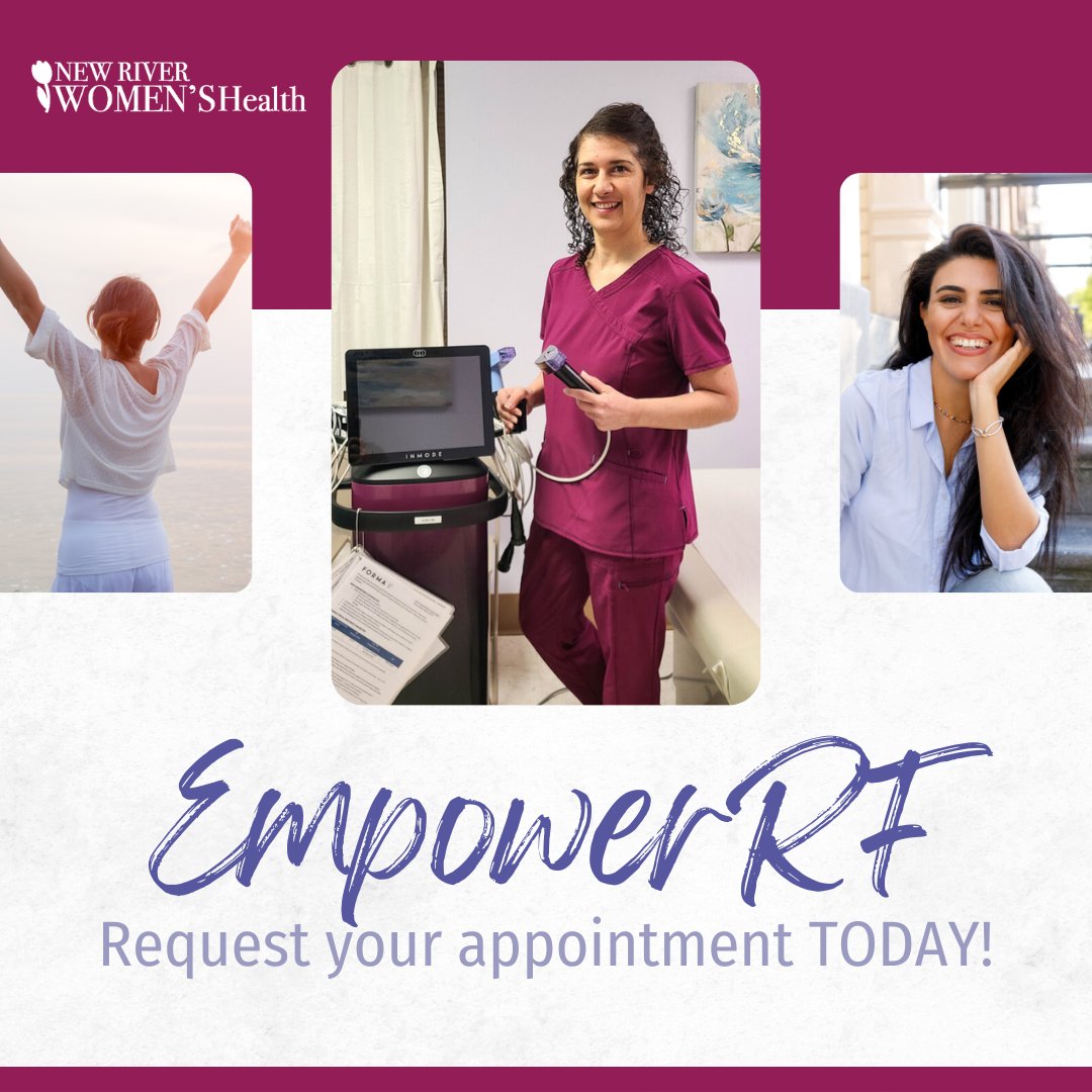 NRWomensHealth's tweet image. New River Women’s Health offers more than medical services. Our team members are all expertly trained in administering a number of cosmetic services such as EmpowerRF, Botox &amp;amp; hair restoration. ✨🙋‍♀️

📲 (540) 605-7566

#EmpowerRF #CosmeticServices #NewRiverWomensHealth
