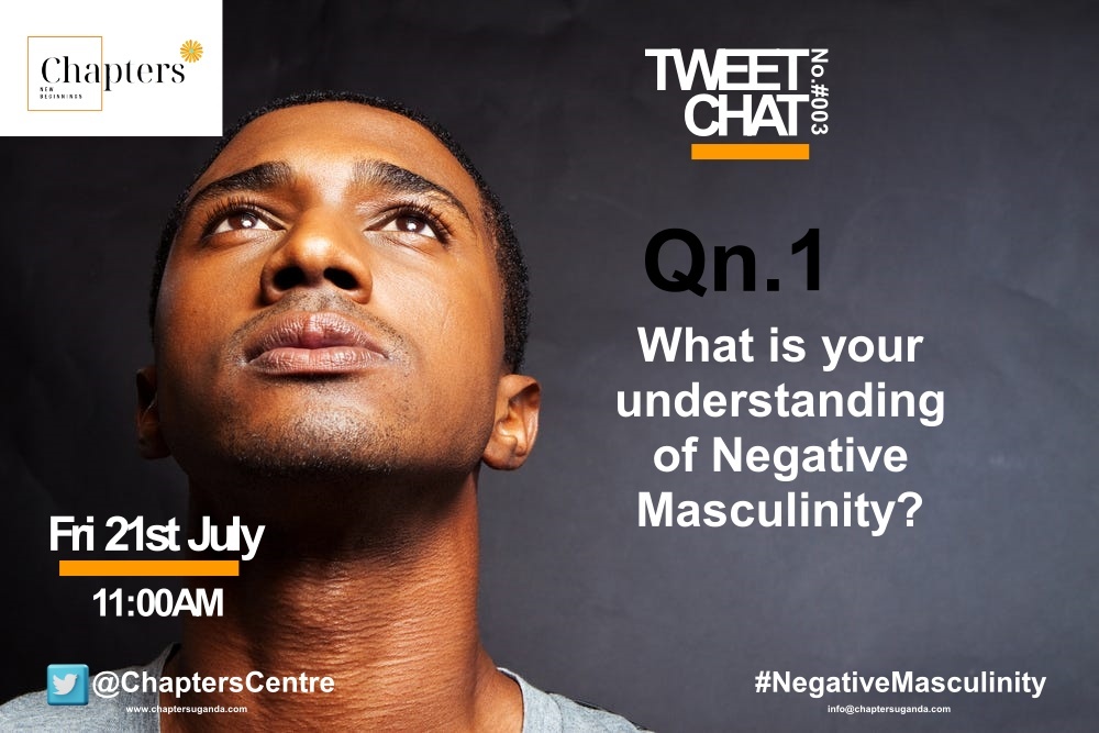 ChaptersCentre's tweet photo. Negative Masculinity is a term that has been gaining traction in the past few years.
Qn. What is your understanding of Negative Masculinity?
@AlexOwiny2 @AlphatMuyinga @BDiana1st 
@OmondiMatilda @Ollie_KD @Meyarmoses 
@gilbert_magezi @BrianSwift4mula 
#NegativeMasculinity https://t.co/WkxilkzEWY