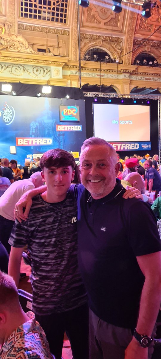 What a brilliant night,at the @betfred World MatchPlay darts last night. 🎯🍻