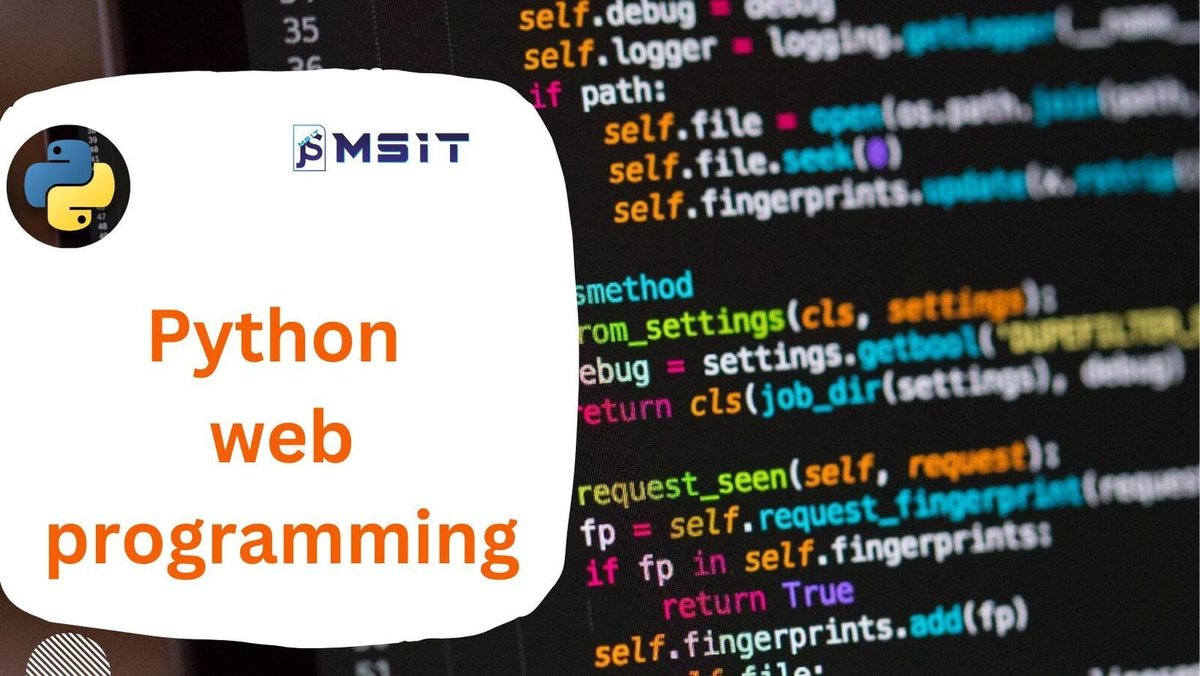 msit2525145's tweet image. The development of web applications and websites using the Python programming language.Visit:msitdd.com/blogs/ #PythonWebProgramming
#WebDevelopment#PythonWebDevelopment#DjangoFramework
#FlaskFramework#PyramidFramework#HTMLandPython
#WebScrapingPython#PythonWebCommunity