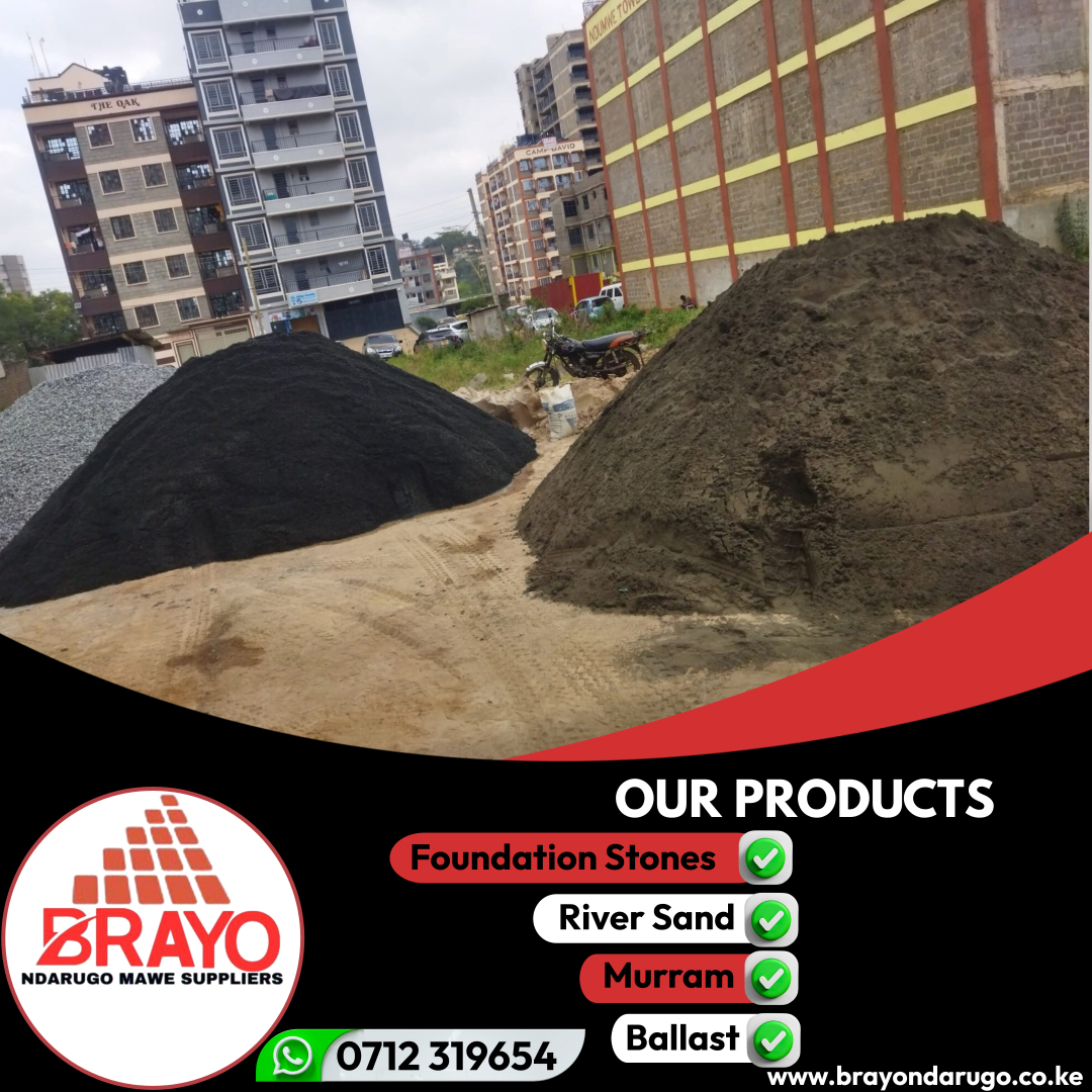 Sourcing construction materials made easy. We offer a wide range of high-grade materials to meet your project requirements. 

Find more at brayondarugo.co.ke 

#ConstructionSupply #OneStopSolution #ComprehensiveMaterials #BuildingSuccess