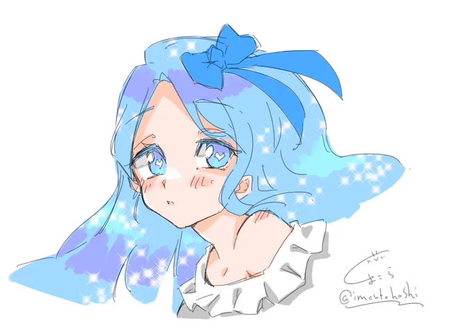 ふぉろわさんのアイコンをわたしの絵柄で描いたやつ〜ପ(⑅ˊᵕˋ⑅)ଓ