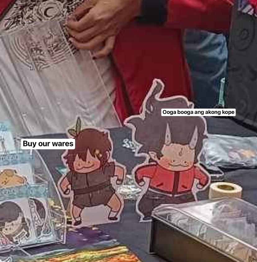 adriyanyART's tweet photo. I'm here with @AmeiArts at KOMIKET ILOILO !!!

Find us at the Northpoint Activity Center at SM City Iloilo~ We'll be selling our stickers and prints until 8pm today.

See you there! 👹⭐
#KOMIKET #KOMIKETILOILO https://t.co/iptTOTVYA3