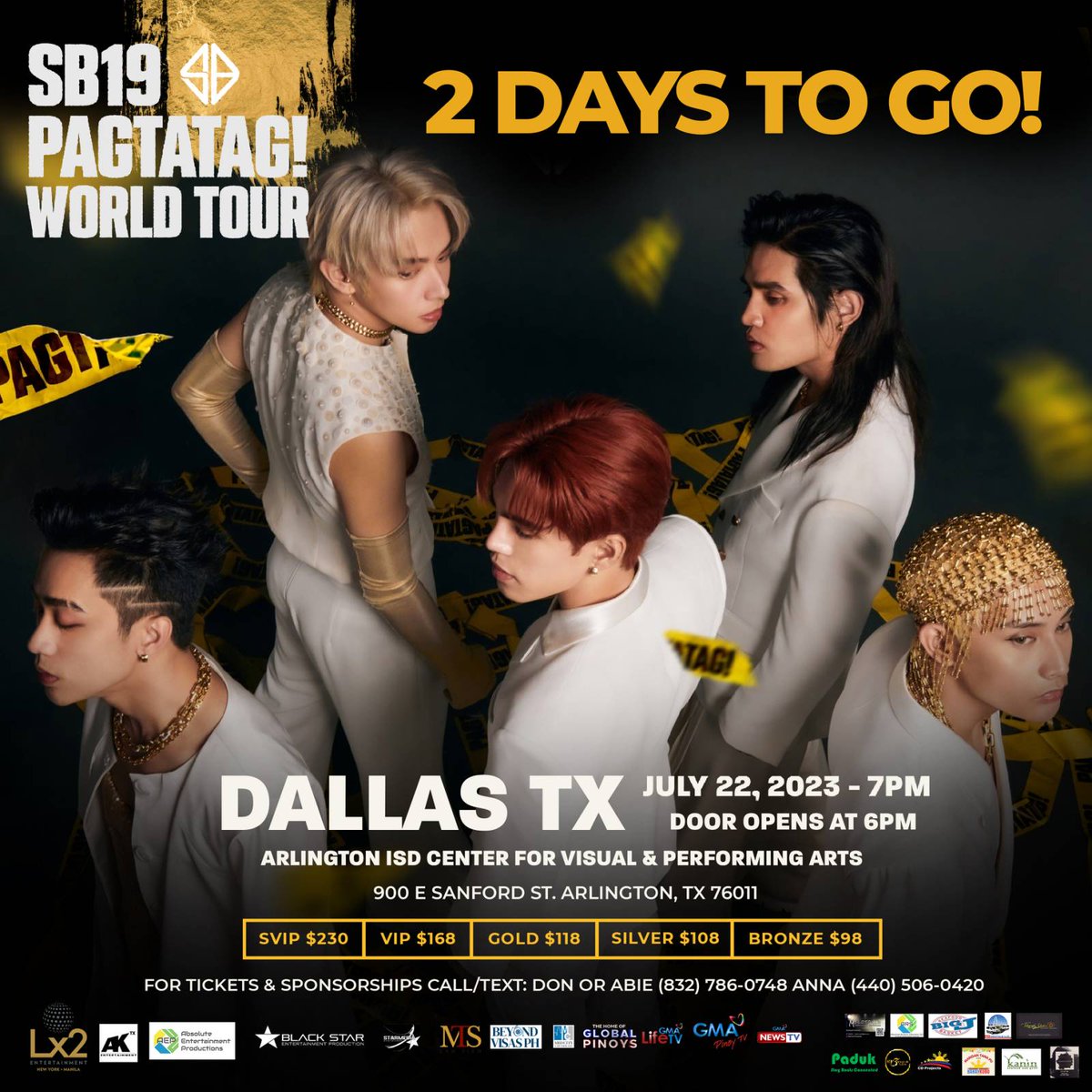 Lx2Ent's tweet photo. Mark your calendars!

Get ready for an electrifying performance by the sensational P-pop group, @SB19Official! They will set the stage on fire with their amazing vocals, mind-blowing choreography, and infectious energy. https://t.co/n7317ysFyx