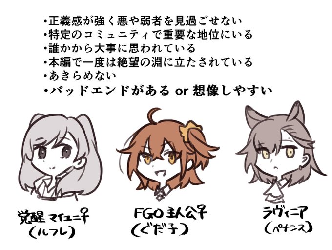 仕事中に考えてたことのメモ
筆が乗るタイプの女の子の共通点 