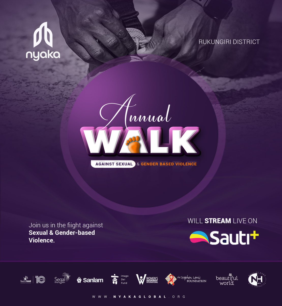 Calling all change-makers! The NYAKA Walk against SGBV will be broadcasted LIVE on SAUTIPLUS tv. You can tune in today as we raise our voices against gender-based violence. Together, we can build a society where safety and respect prevail. 
#NyakaWalk23