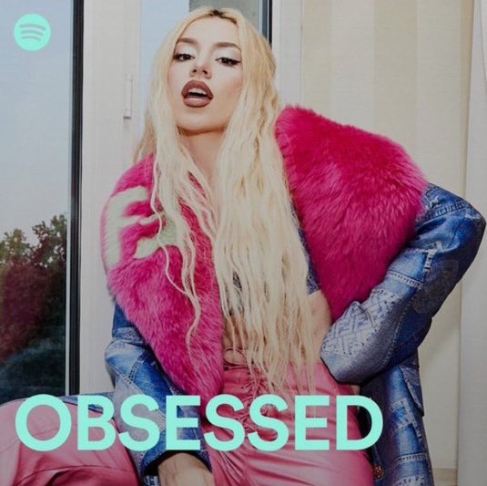 SourceAvaMax's tweet photo. .@AvaMax is the cover of Spotify’s "Obsessed" playlist. https://t.co/S4UwJ4v22E