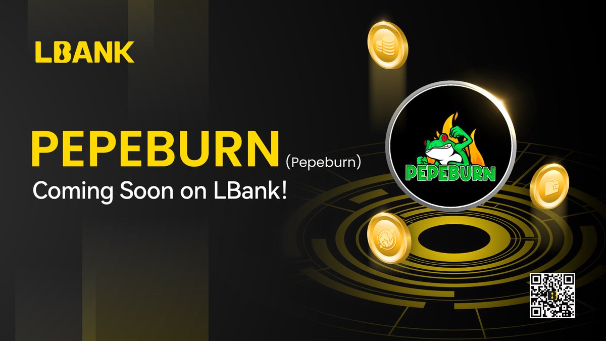 🚀 Upcoming Listing

🌟#PEPEBURN (Pepeburn) will be listed soon on LBank！<a href="/PepeBurnproject/">PepeBurn</a>

💗Details: support.lbank.site/hc/en-gb/artic…