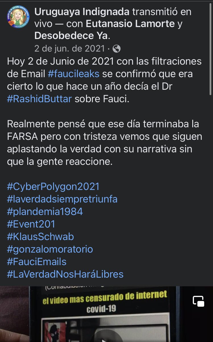 sagilet's tweet image. La verdad es ignorada sistemáticamente #faucileaks #rashidbuttar #fauciemails